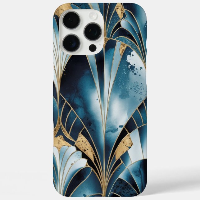 Elegant Copper | Feminine Opulent Teal Gold Case-Mate iPhone Case (Back)