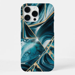 Elegant Copper Feminine Opulent Teal Gold iPhone 16 Pro Max Case