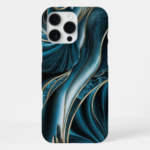 Elegant Copper Feminine Opulent Teal Gold iPhone 16 Pro Max Case