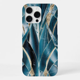 Elegant Copper Feminine Opulent Teal Gold iPhone 16 Pro Max Case