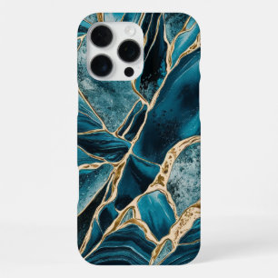 Elegant Copper   Feminine Opulent Teal Gold iPhone 16 Pro Max Case