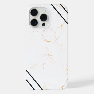 Elegant Copper Girly Rose Gold Marble iPhone 15 Pro Max Case