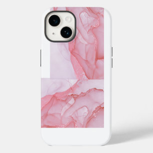 Elegant Copper Girly Rose Gold Marble iPhone 14 Case