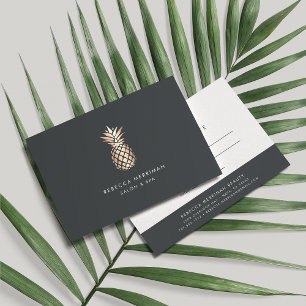 Elegant Copper Pineapple Gift Certificate