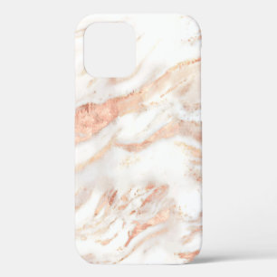 Elegant Copper Rose Gold Marble iPhone 12 Pro Case