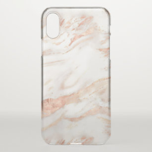 Elegant Copper Rose Gold Marble iPhone XS Case