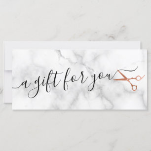 Elegant copper rose gold scissors hairstylist