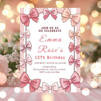 Elegant Coquette Party Invitation