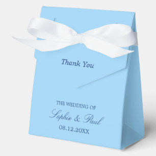 Elegant Cornflower Blue Wedding Favour Box