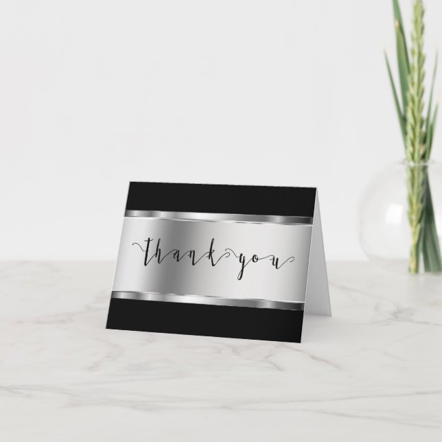 Elegant Corporate Business Thank You Card (Front)