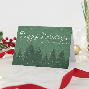 Elegant Corporate Business Winter Holiday Green