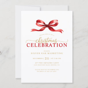 Elegant Corporate Christmas Party Invitation