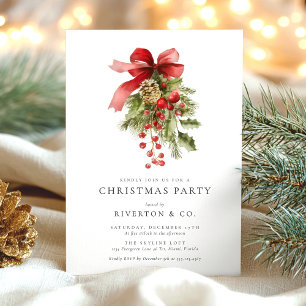 Elegant Corporate Christmas Party Invitation