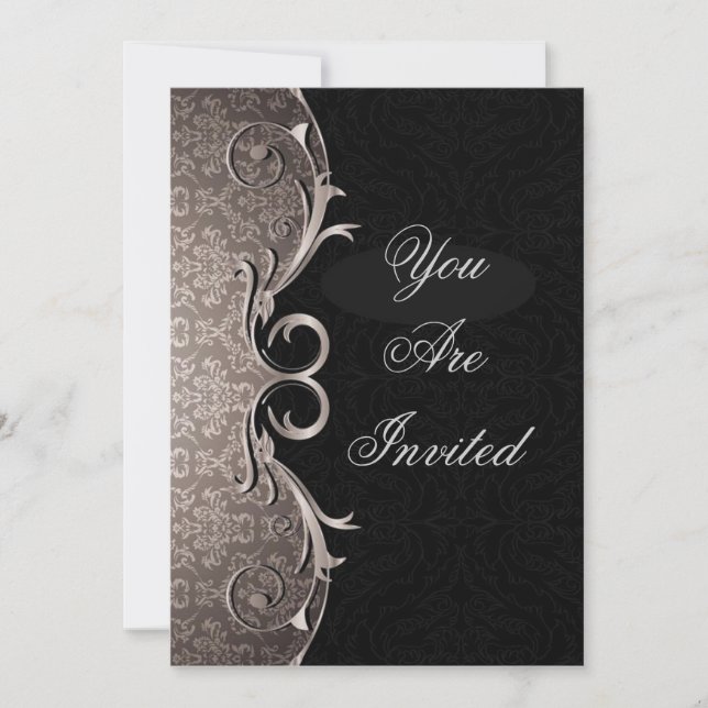 Elegant Corporate Dinner Party Invitation (Front)