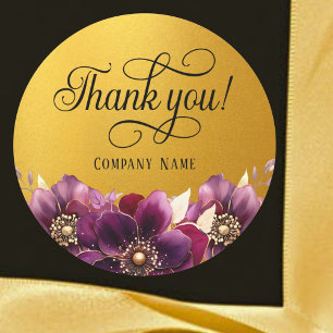 Elegant Corporate Favour Gold Sticker