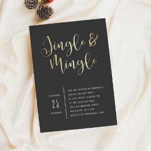 Elegant Corporate Jingle & Mingle Party Invitation
