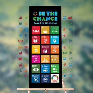 Elegant Corporate Motivational Acrylic Sign Poster