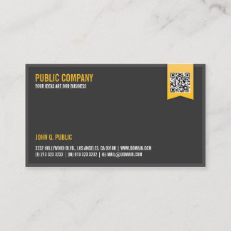 Elegant Corporate QR-Code Business Card