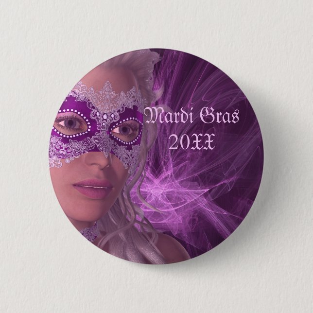 Elegant costume fantasy 6 cm round badge (Front)