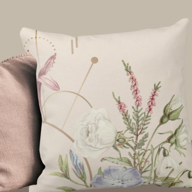 Elegant Cottage Aesthetic Floral Design Cushion (Creator Uploaded)