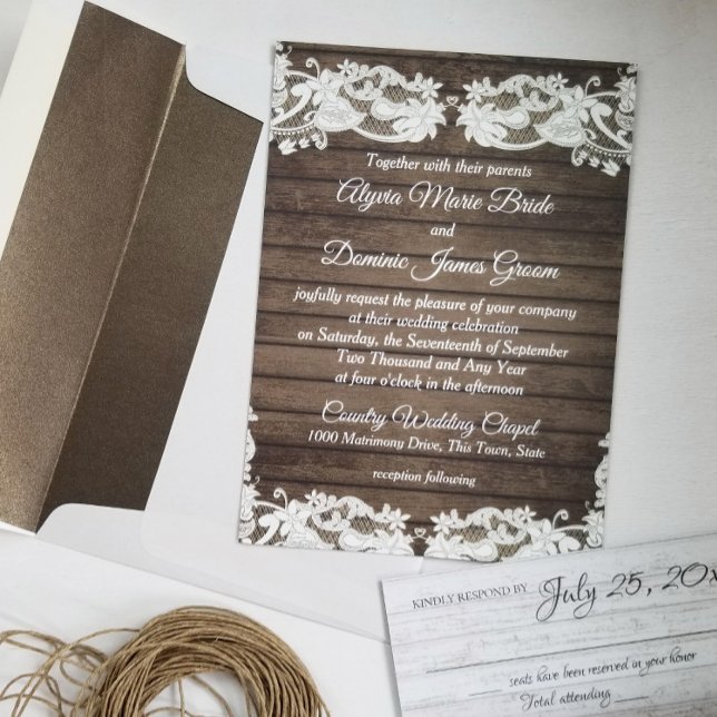 Elegant Country Barn Romance Wedding Invitation (Creator Uploaded)
