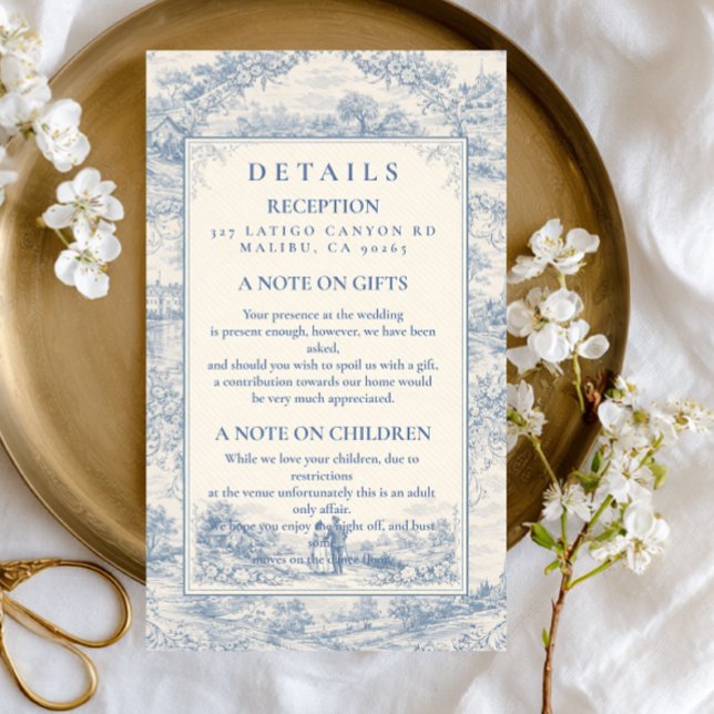 Elegant Countryside Manor Wedding Enclosure Card (Creator Uploaded)