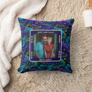 Elegant Couple Golden Anniversary  Throw Pillow 
