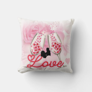Elegant Couple Happy Valentine's Day Cushion
