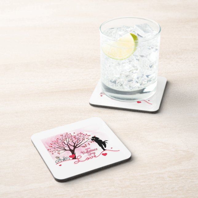 Elegant Couple Lover Valentine's Day Coaster (Right Side)