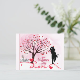 Elegant Couple Lover Valentine's Day Postcard