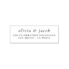 Elegant Couple Names Typography Return Address
