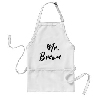 Elegant Couple Personalised Mr. Mrs. Pocket Aprons