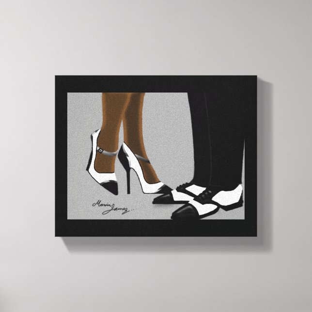 Elegant Couple-Stretched Canvas Print (Front)