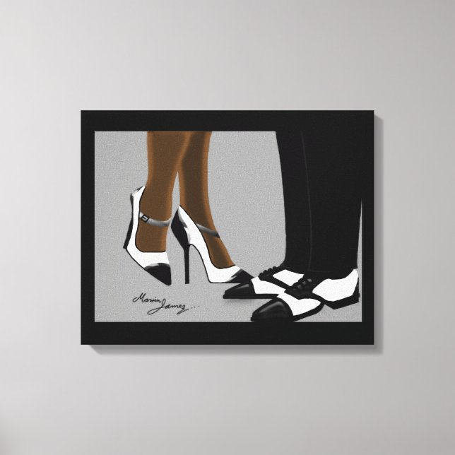 Elegant Couple-Stretched Canvas Print (Front)