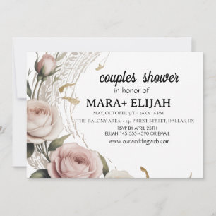 Elegant Couples Shower Invitation
