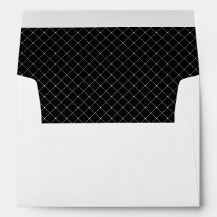 Elegant Couture   Black and White Wedding Envelope