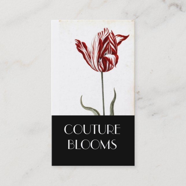 Elegant Couture Florist Business Card (Front)