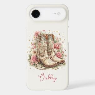 Elegant Cowgirl Boots with Flowers Monogrammed