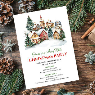 Elegant cozy holiday scene Christmas dinner invite