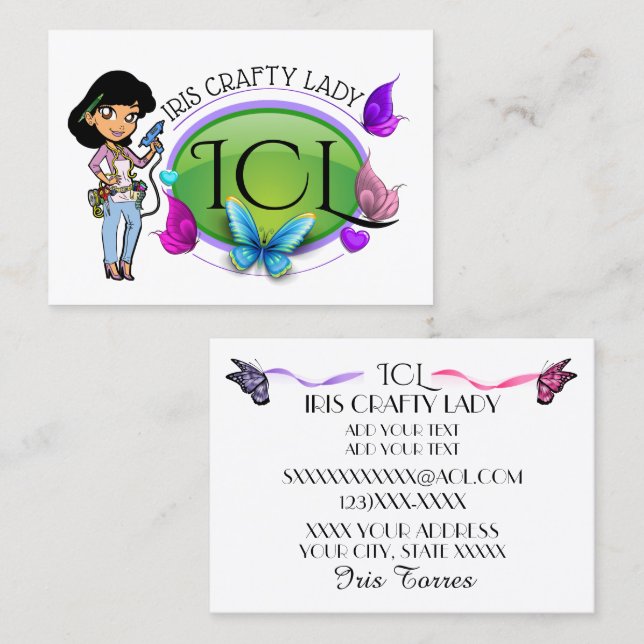 Elegant Craft Business Card (Front/Back)