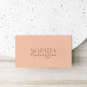 Elegant Craft Light Terracotta Blush Business Card