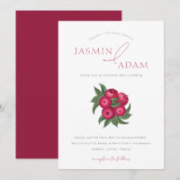 Elegant Cranberry Apple Botanical Wedding