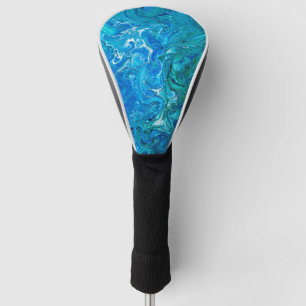 Elegant Crazy Lace Agate 2 - Blue Aqua Golf Head Cover
