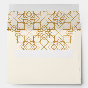 Elegant Cream And Gold Envelope