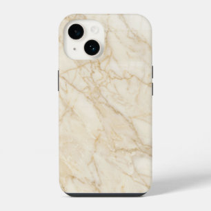Elegant Cream and Gold Marble iPhone Case
