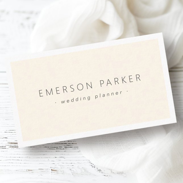 Elegant cream and grey modern minimalist business card (Elegant cream and gray modern minimalist business card)