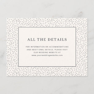Elegant Cream Dotted Details Enclosure Card
