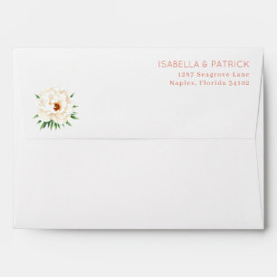 Elegant Cream Floral Illustration Envelope