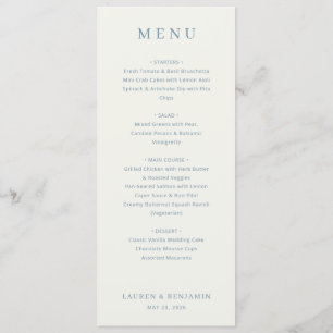 Elegant Cream Menu Template