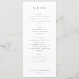 Elegant Cream Menu Template